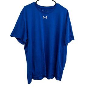 Under Armour Mens HeatGear Loose Fit T-Shirt Blue Sz XL